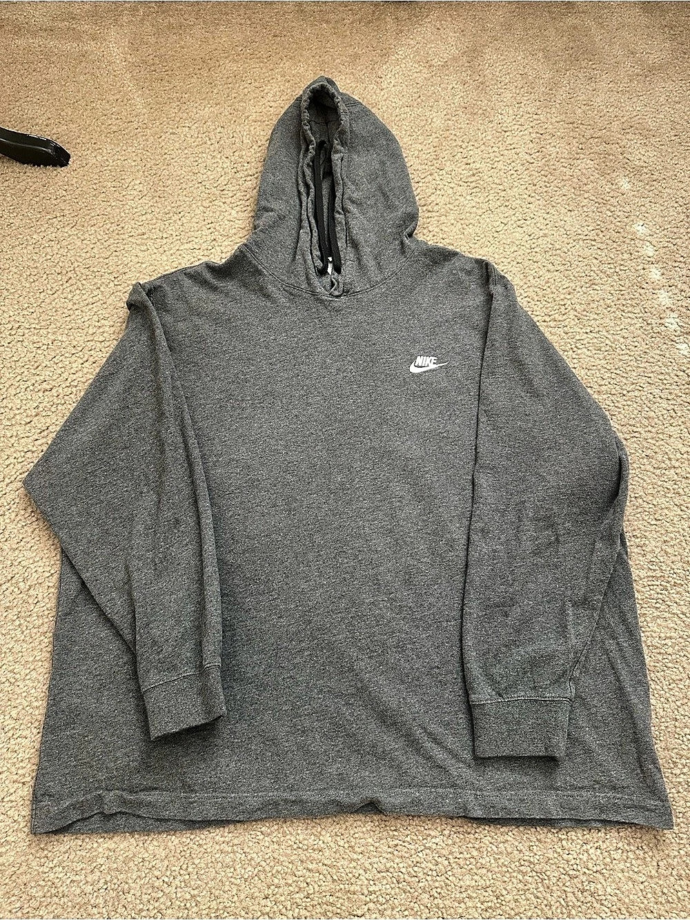 Nike Sportswear Club Fleece Pullover Hoodie Gray XX Large